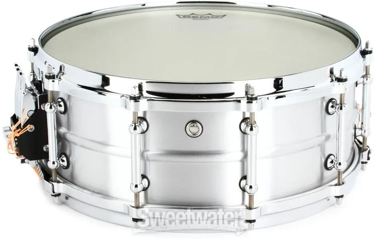  Pearl Symphonic Aluminum Snare Drum - 5.5-inch x 14-inch, Natural Brushed Demo