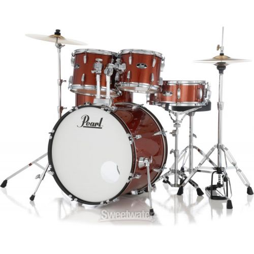  Pearl Roadshow RS525SC/C 5-piece Complete Drum Set with Cymbals - Burnt Orange