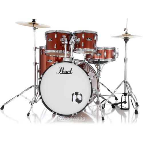  Pearl Roadshow RS525SC/C 5-piece Complete Drum Set with Cymbals - Burnt Orange