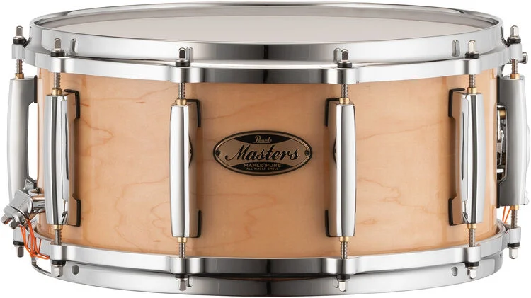  Pearl Masters Maple Pure Snare Drum - 6.5 x 14-inch - Natural Maple