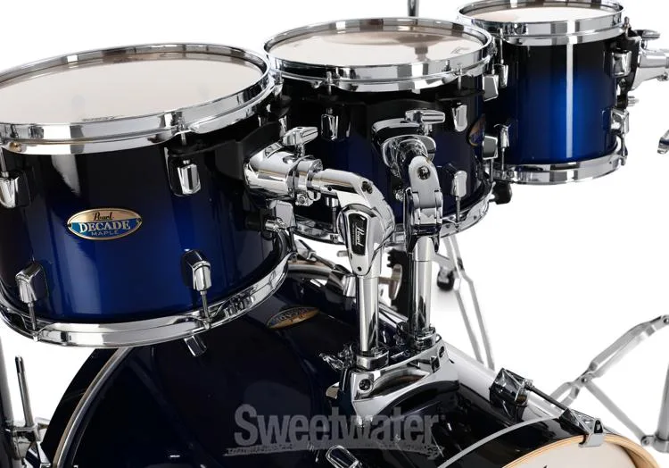  Pearl Decade Maple DMP927SP/C 7-piece Shell Pack with Snare Drum - Gloss Kobalt Fade Lacquer