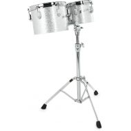 Pearl President Series Deluxe Concert Toms - 8-inch x 6-inch and 10-inch x 7-inch, Silver Sparkle