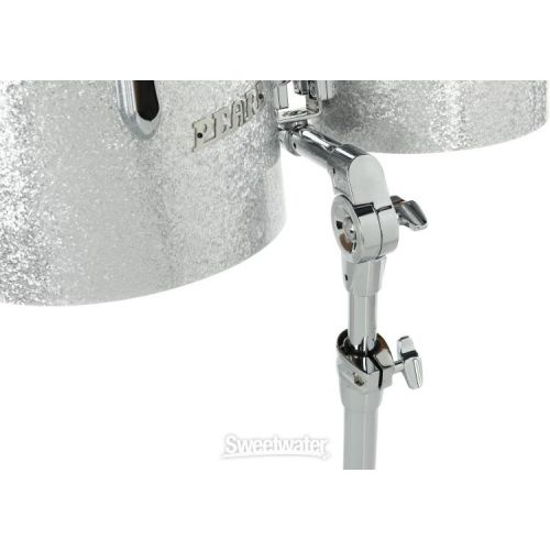  Pearl President Series Deluxe Concert Toms - 8-inch x 6-inch and 10-inch x 7-inch, Silver Sparkle