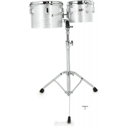  Pearl President Series Deluxe Concert Toms - 8-inch x 6-inch and 10-inch x 7-inch, Silver Sparkle