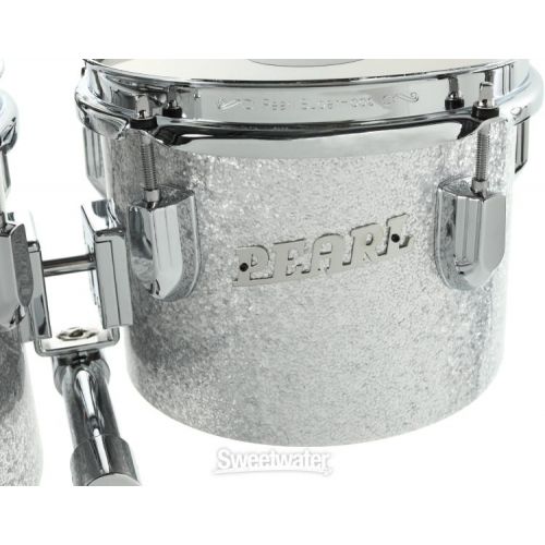  Pearl President Series Deluxe Concert Toms - 8-inch x 6-inch and 10-inch x 7-inch, Silver Sparkle