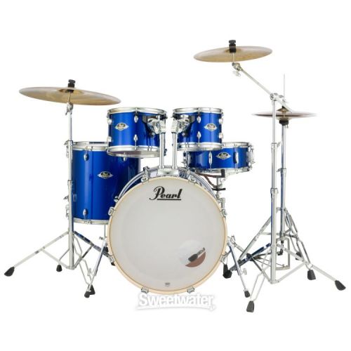  Pearl Export EXX725S/C 5-piece Drum Set with Snare Drum - High Voltage Blue