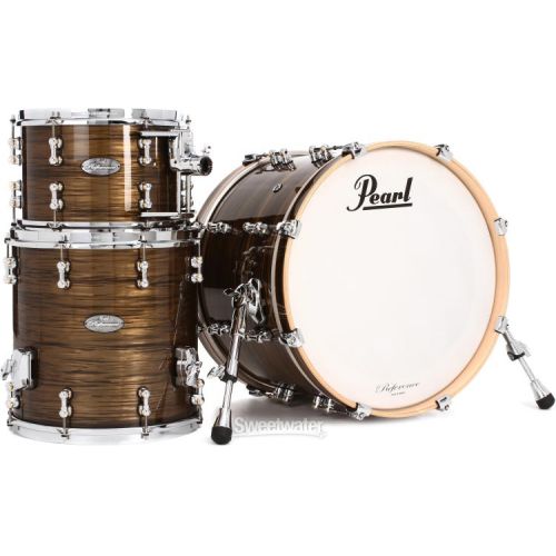  Pearl Music City Custom Reference Pure RFP320/C 3-piece Shell Pack - Bronze Oyster Wrap