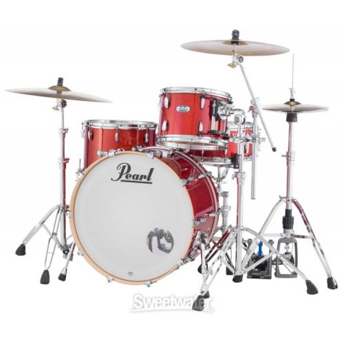  Pearl Masters Maple Complete MCT943XP/C 3-piece Shell Pack - Vermilion Red Sparkle