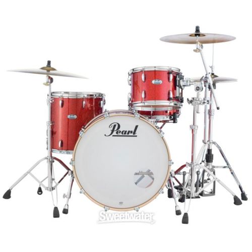  Pearl Masters Maple Complete MCT943XP/C 3-piece Shell Pack - Vermilion Red Sparkle