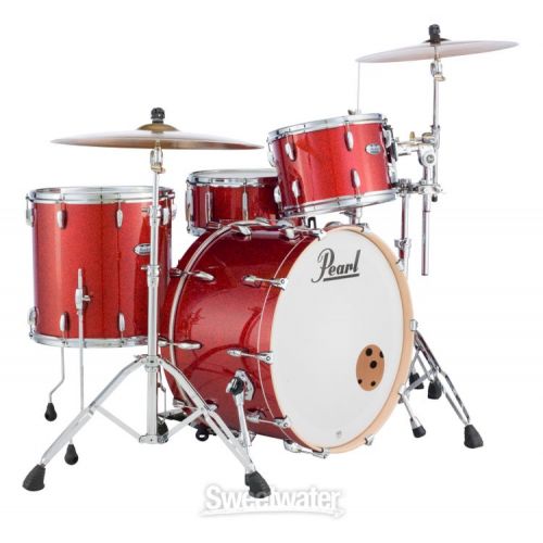  Pearl Masters Maple Complete MCT943XP/C 3-piece Shell Pack - Vermilion Red Sparkle