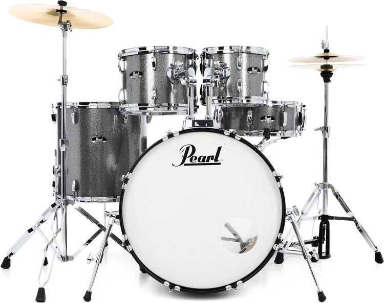  Pearl Roadshow RS525SC/C 5-piece Complete Drum Set with Cymbals - Wine Red
