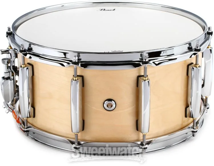  Pearl Session Studio Select Snare Drum - 6.5 x 14-inch - Gloss Natural Birch