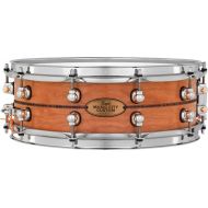 Pearl Music City Custom Solid Cherry Snare Drum - 5 x 14-inch - Natural with Kingwood Center Inlay