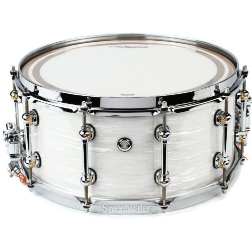  Pearl Music City Custom Reference Pure Snare Drum - 6.5 x 14-inch - Pearl White Oyster