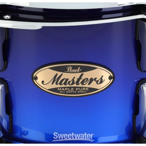  Pearl Masters Maple Pure Tom with Standard Mount - 7 x 10 inch - Kobalt Blue Fade Metallic