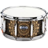 Pearl Masters Maple Complete Snare Drum - 14 x 6.5 inch - Cain and Abel Graphic