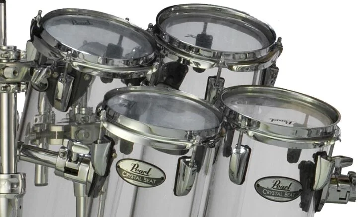  Pearl Crystal Beat Rocket Tom - 6 x 21 inch - Ultra Clear