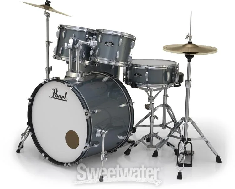  Pearl Roadshow RS525SC/C 5-piece Complete Drum Set with Cymbals - Charcoal Metallic