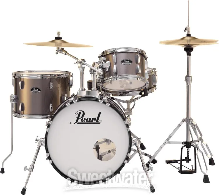  Pearl Roadshow RS584C/C 4-piece Complete Drum Set with Cymbals - Bronze Metallic