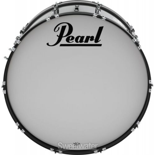  Pearl PBDM3016/A Championship Maple Marching Bass Drum - 30 inch x 16 inch, Midnight Black