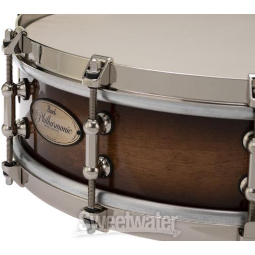  Pearl Philharmonic Maple Snare Drum - 14-inch x 4 inch, Gloss Barnwood Brown Burst