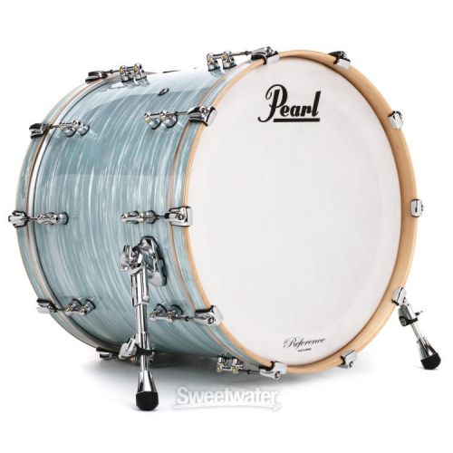  Pearl Music City Custom Reference Pure RFP422/C 4-piece Shell Pack - Ice Blue Oyster Wrap