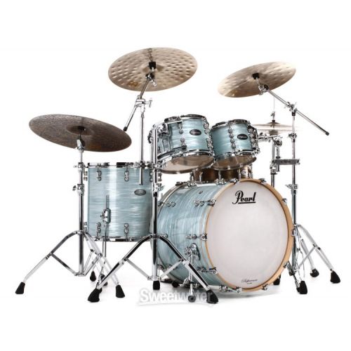  Pearl Music City Custom Reference Pure RFP422/C 4-piece Shell Pack - Ice Blue Oyster Wrap