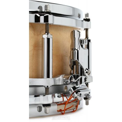  Pearl Free Floating Maple Snare Drum - 5 x 14-inch - Satin Maple