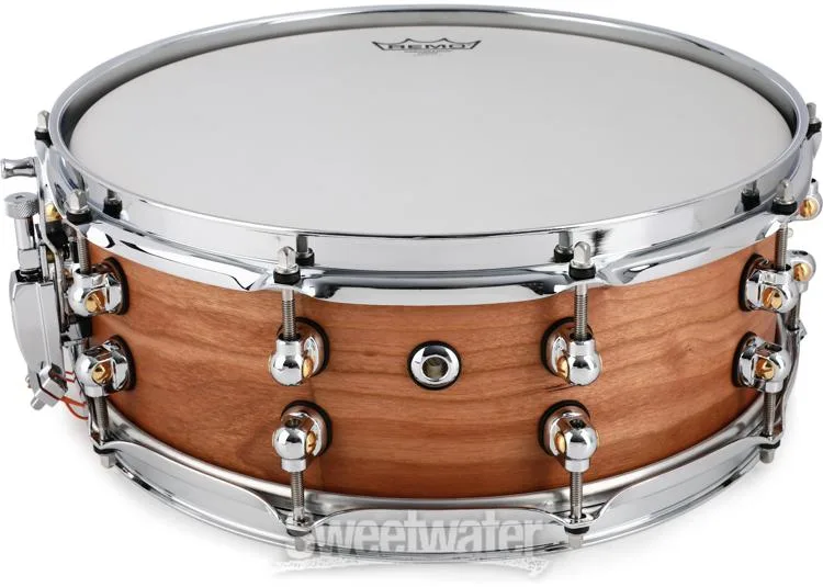  Pearl Music City Custom Solid Cherry Snare Drum - 5 x 14-inch - Natural Hand-Rubbed Finish