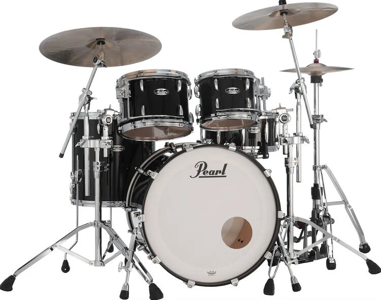  Pearl Masters Maple 4-piece Shell Pack - Piano Black