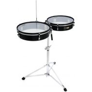 Pearl Travel Timbales - 14- and 15-inch - With Stand Demo