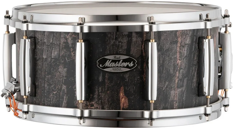  Pearl Masters Maple Snare Drum - 6.5 x 14-inch - Satin Charred Oak