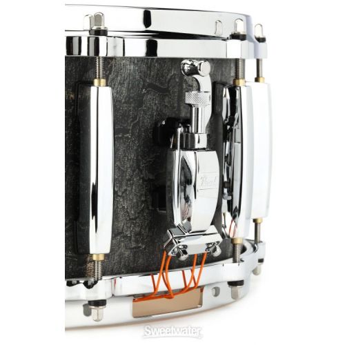  Pearl Masters Maple Snare Drum - 6.5 x 14-inch - Satin Charred Oak