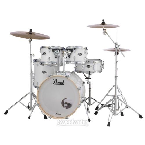  Pearl Export EXX725/C 5-piece Drum Set with Snare Drum - Pure White