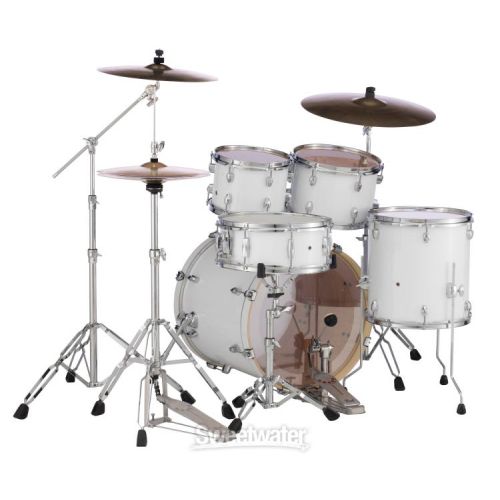  Pearl Export EXX725/C 5-piece Drum Set with Snare Drum - Pure White