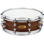 Pearl Music City Custom Solid Walnut Snare Drum - 5 x 14-inch - Kingwood Center Inlay