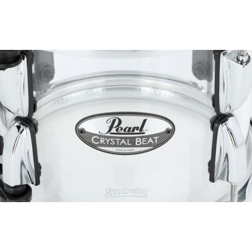  Pearl Crystal Beat Mounted Tom - 8 x 7 inch - Ultra Clear