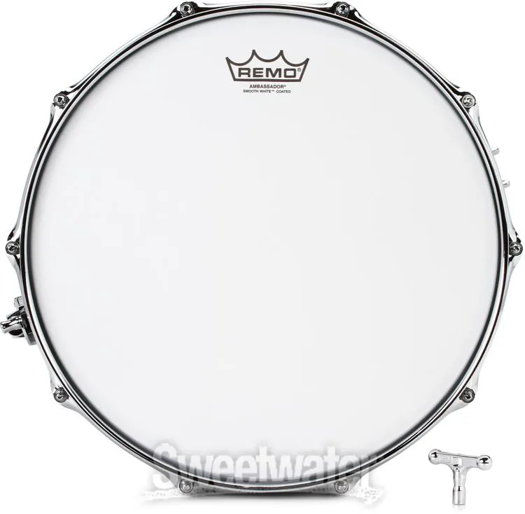  Pearl Sensitone Heritage Steel Alloy Snare Drum - 6.5 x 14-inch - Polished