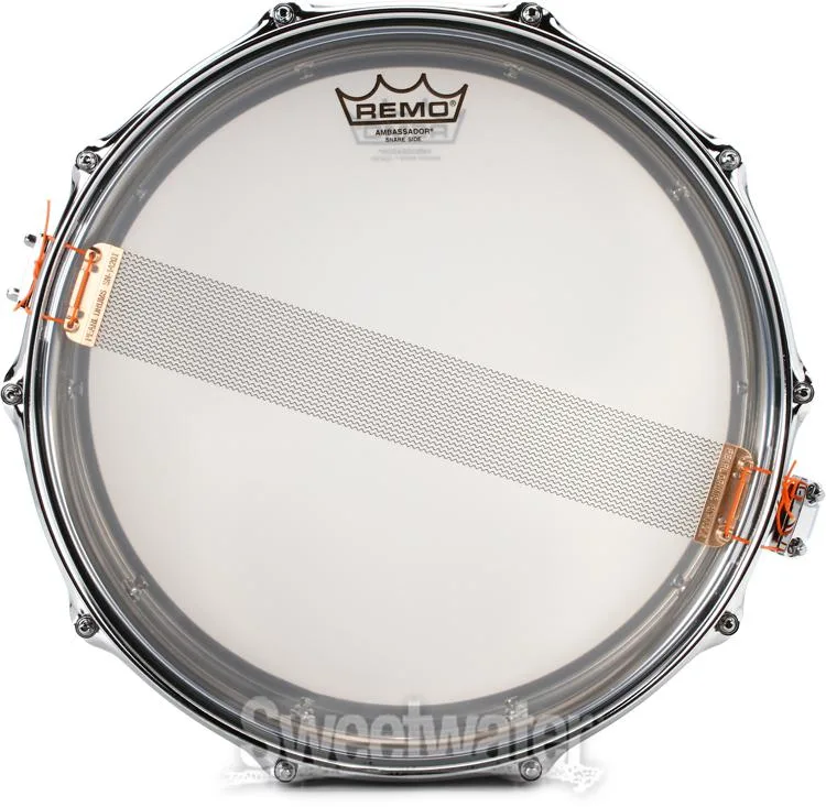  Pearl Sensitone Heritage Steel Alloy Snare Drum - 6.5 x 14-inch - Polished