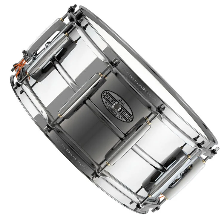  Pearl Sensitone Heritage Steel Alloy Snare Drum - 6.5 x 14-inch - Polished