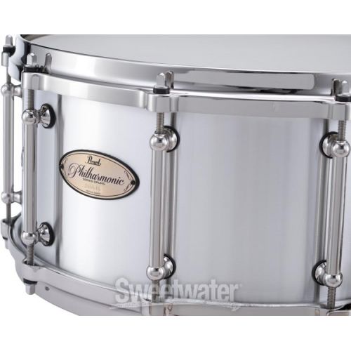  Pearl Pearl Philharmonic Cast Aluminum Snare Drum - 6.5-inch x 14-inch