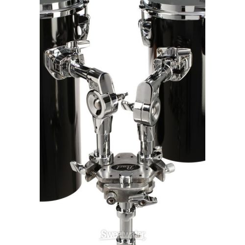  Pearl Rocket Toms 2-pack with Stand 12/15 inch - Piano Black Finish