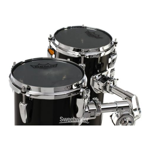  Pearl Rocket Toms 2-pack with Stand 12/15 inch - Piano Black Finish