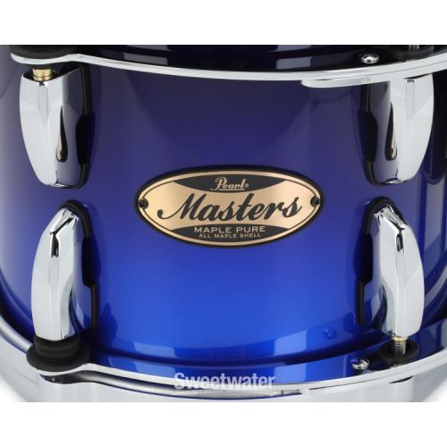  Pearl Masters Maple Pure Tom with Standard Mount - 7 x 8 inch - Kobalt Blue Fade Metallic