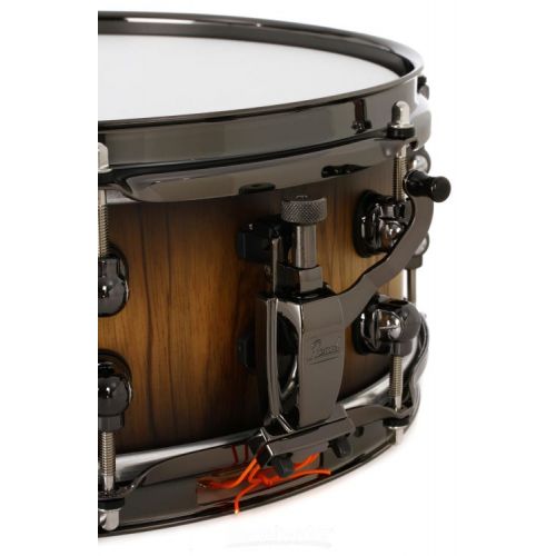 Pearl Masterworks Studio Snare Drum - 5 x 13-inch - Black Burst over Black Limba