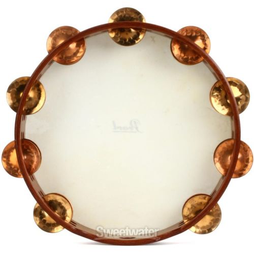  Pearl Orchestral Tambourine - 10-inch, Beryllium Copper and Phosphor Bronze