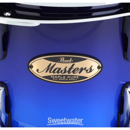  Pearl Masters Maple Pure Tom with GyroLock Mount - 8 x 10 inch - Kobalt Blue Fade Metallic