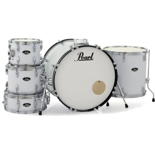  Pearl Roadshow RS525SC/C 5-piece Complete Drum Set with Cymbals - Pure White