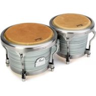 Pearl Signature Series Jesus Diaz Bongos - 7 inch, 8.5 inch, Brushed Platinum Demo