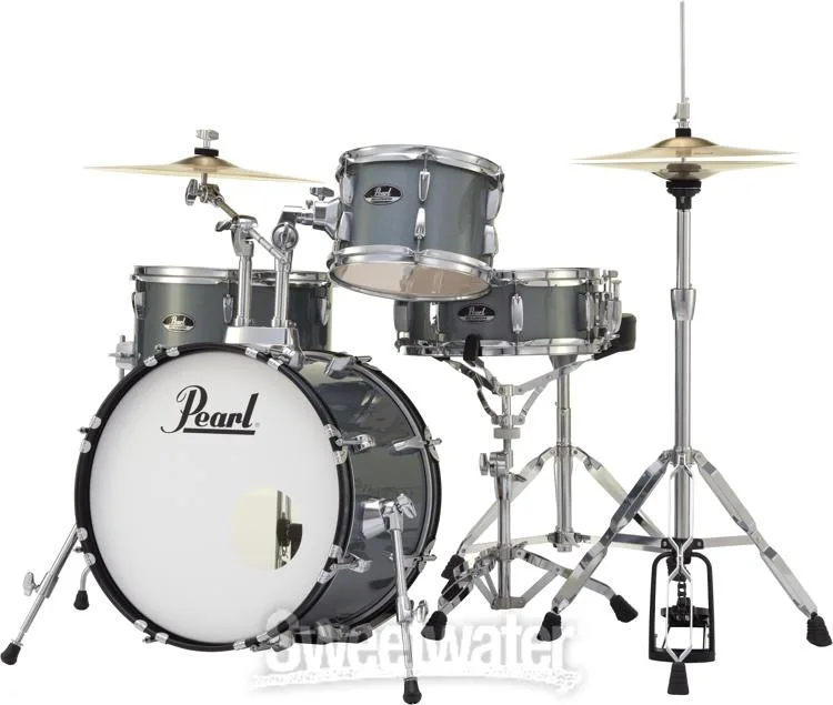  Pearl Roadshow RS584C/C 4-piece Complete Drum Set with Cymbals - Charcoal Metallic